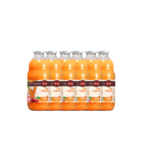 שישיית מיץ תפוגזר 100% סחוט טבעי ללא סוכר – 1 ליטר