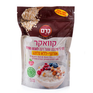 קוואקר דק אורגני ללא גלוטן 450 גרם כרם